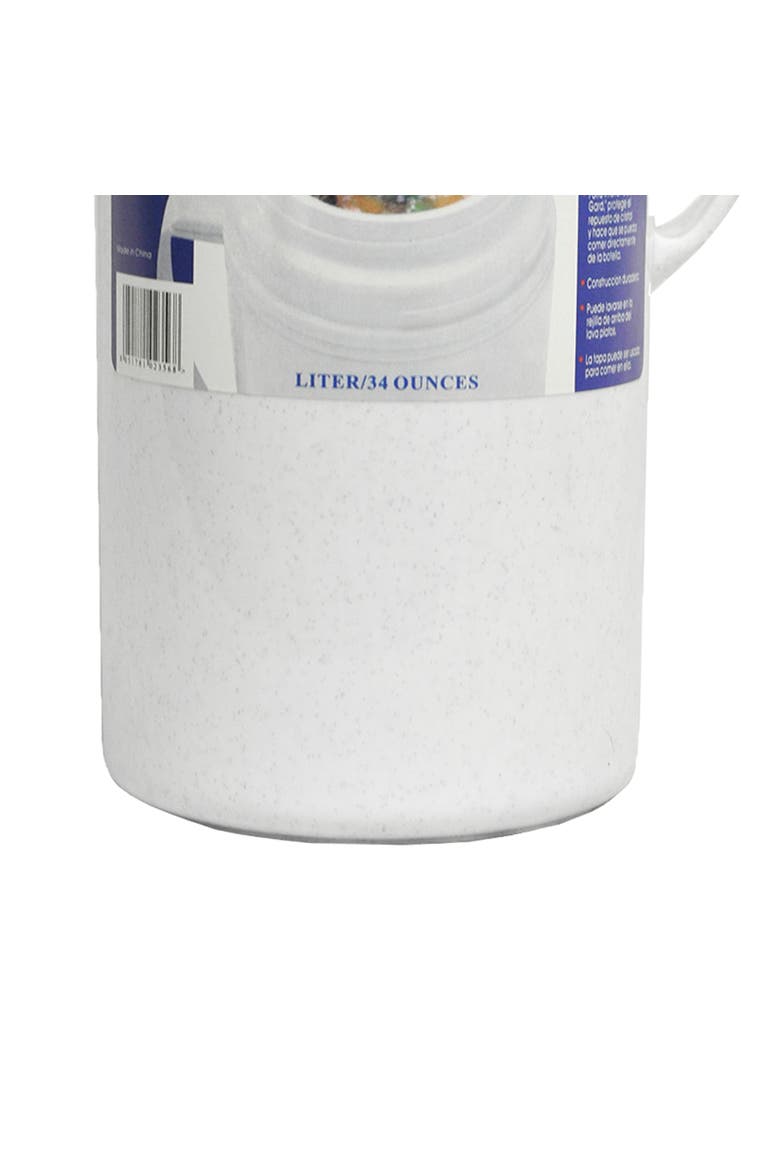 1.0L Wide Mouth Glass Vacuum/Foam Insulated Thermos, Alternate, color, Silver