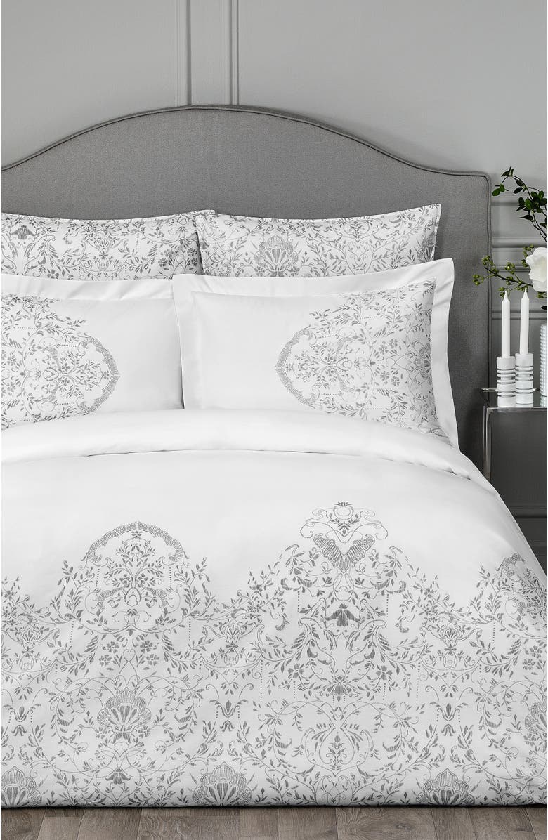 Togas Amaris duvet cover, Alternate, color, Grey