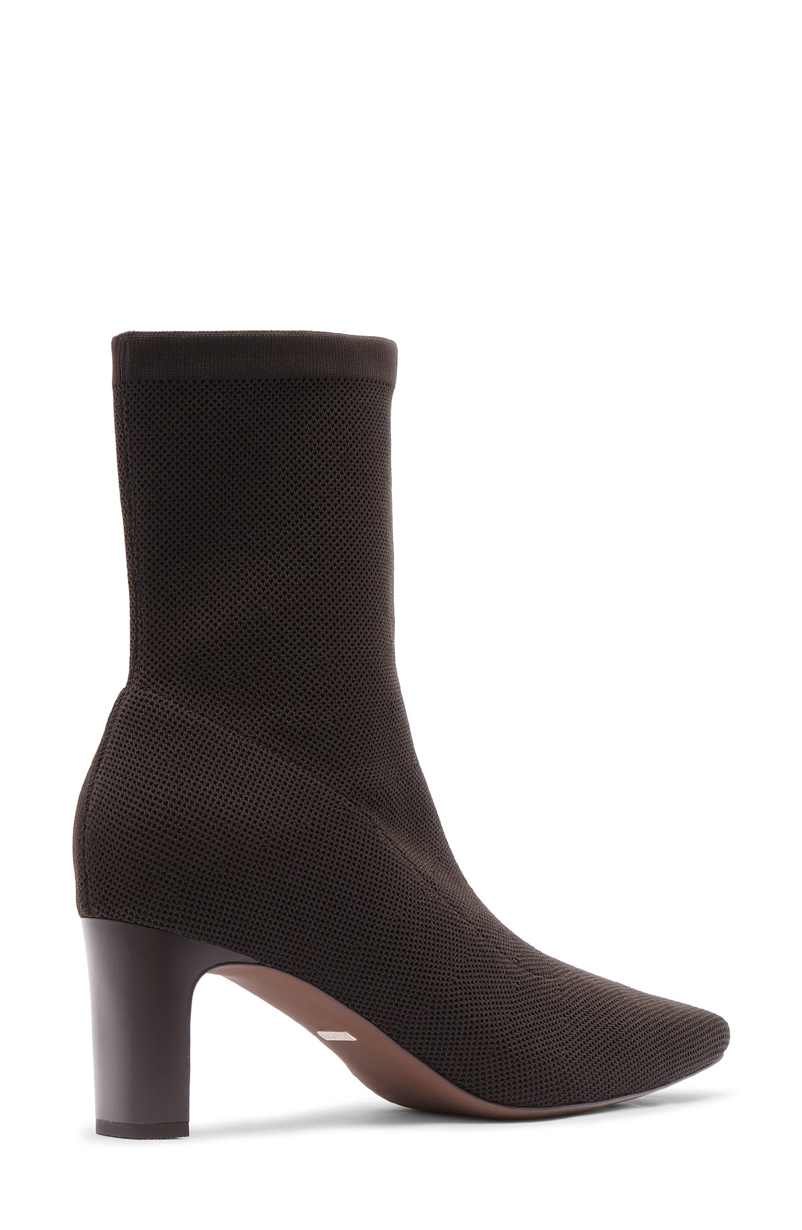FRANKIE4 Melrose Stretch Knit Bootie, Alternate, color, Chocolate Knit