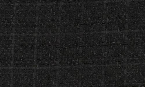 Leith Tweed Flared Miniskirt In Black