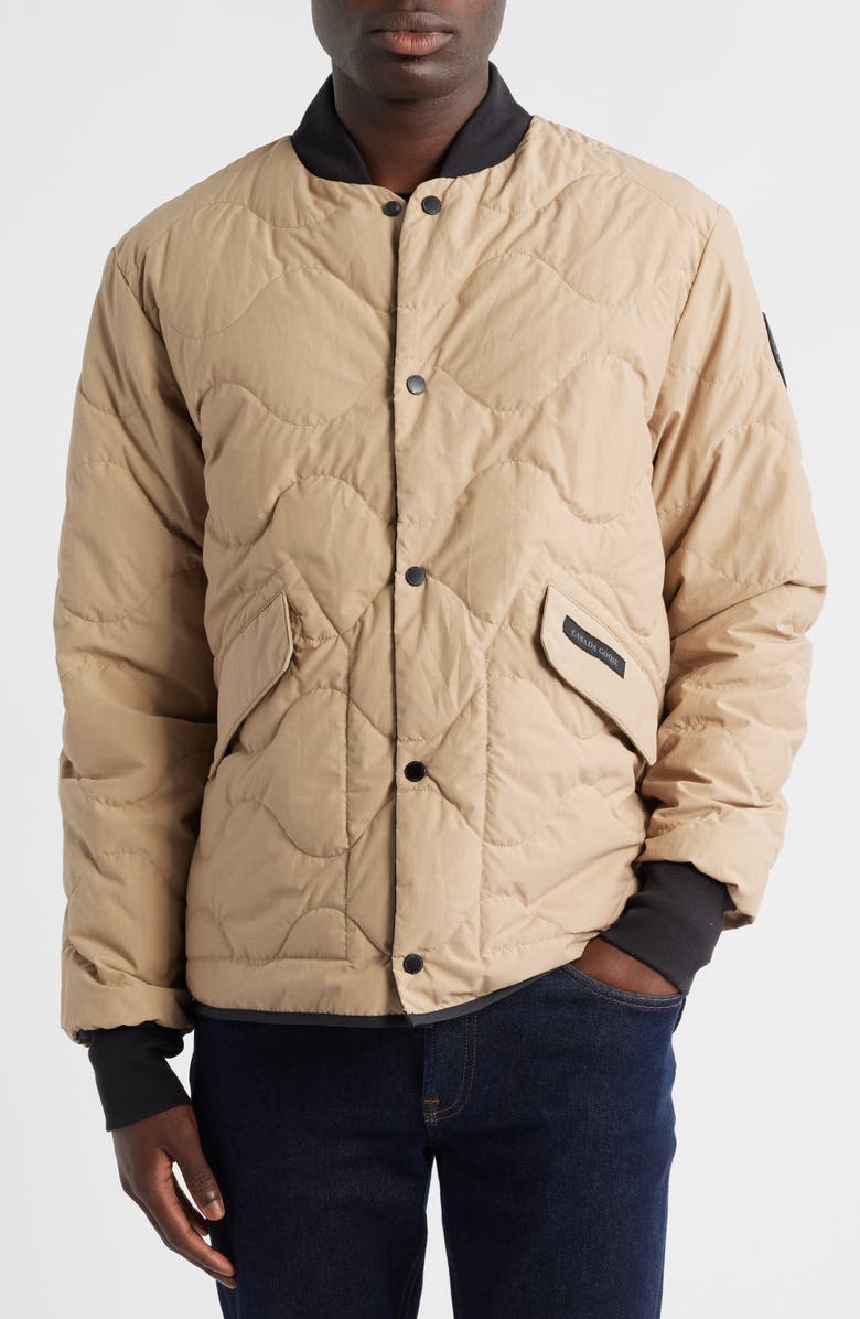 Canada Goose Boswell Water Repellent Reversible 750 Fill Power Down Liner Jacket, Alternate, color, Desert Sand/ Black