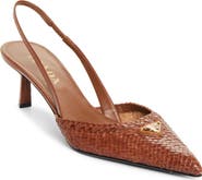 Prada Woven Slingback Sandal