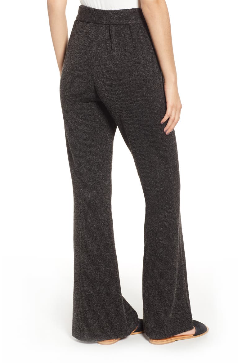 Belted Sweater Pants, Alternate, color, GREY DARK CHARCOAL HEATHER