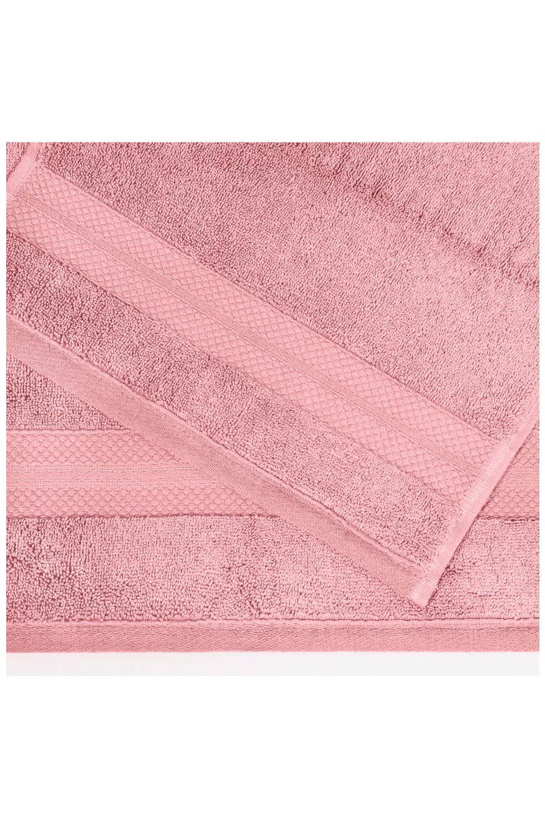 Aria 2-Piece Turkish Cotton Bath Towels, Alternate, color, PINK