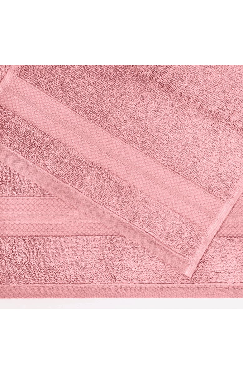 Superior Aria 2-Piece Turkish Cotton Bath Towels, Alternate, color, Pink