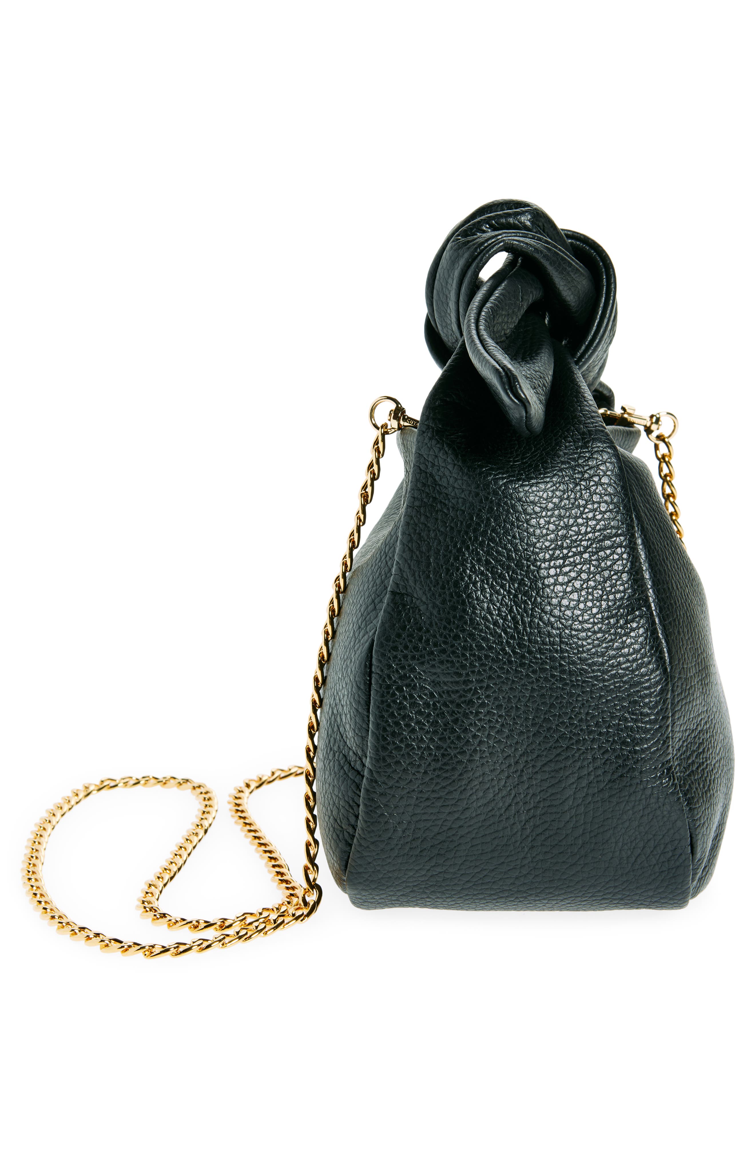 Cuyana Mini Bow Leather Top Handle Bag, Alternate, color, 