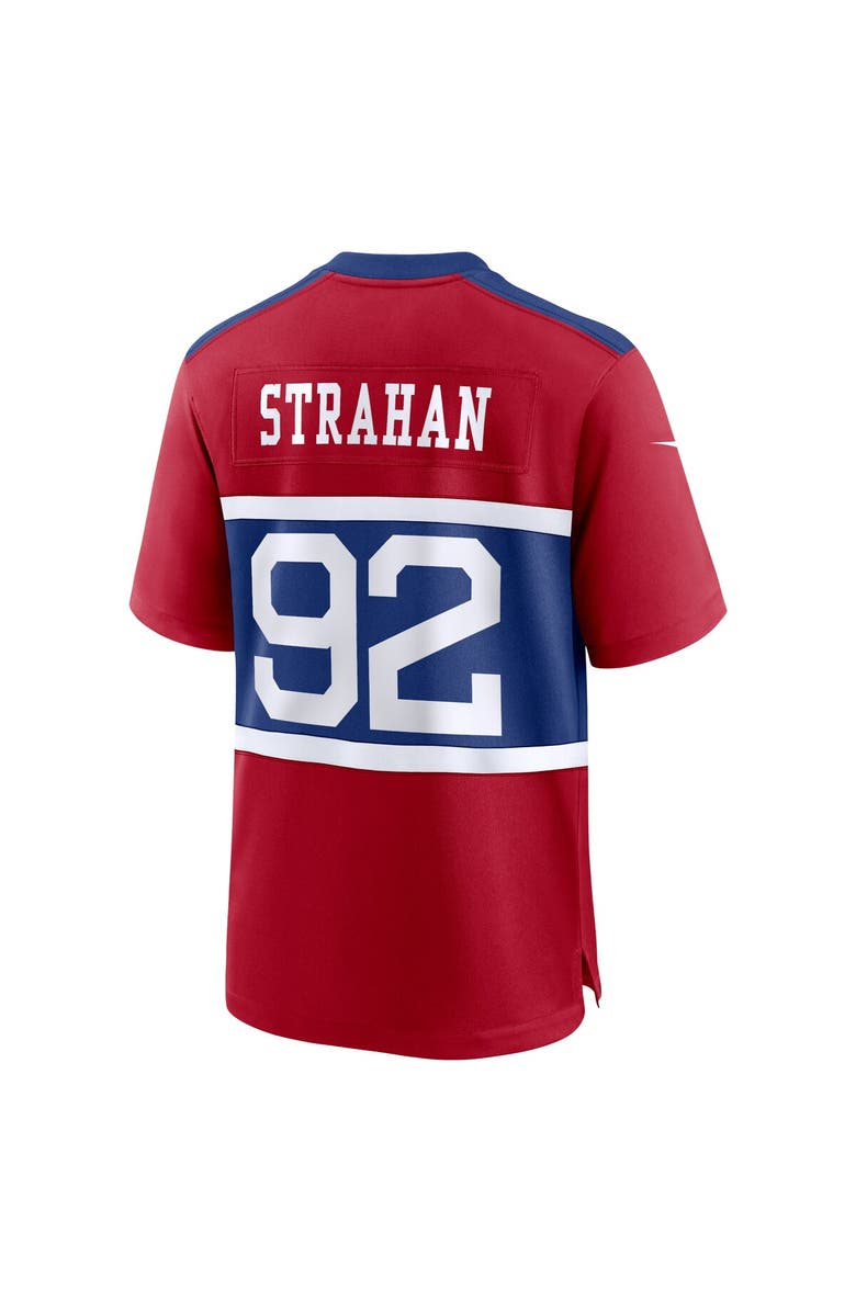 Nike Men's Nike Michael Strahan Century Red New York Giants Alternate Retired Player Game Jersey, Alternate, color, Red