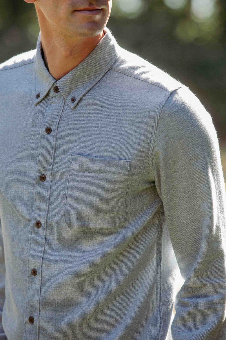 Sutton Slim Shirt, Alternate, color, Denim Twill