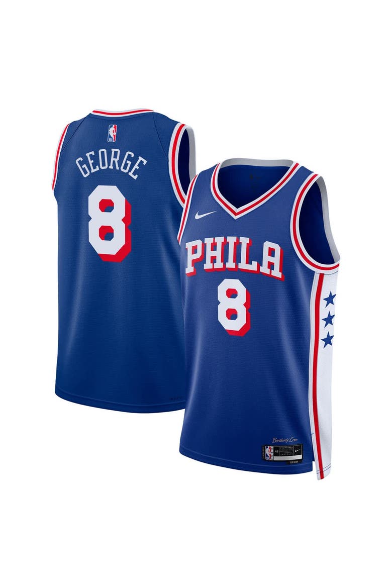 Unisex Nike Paul George Royal Philadelphia 76ers 2024 Offseason Addition Nike Swingman Jersey, Main, color, Royal