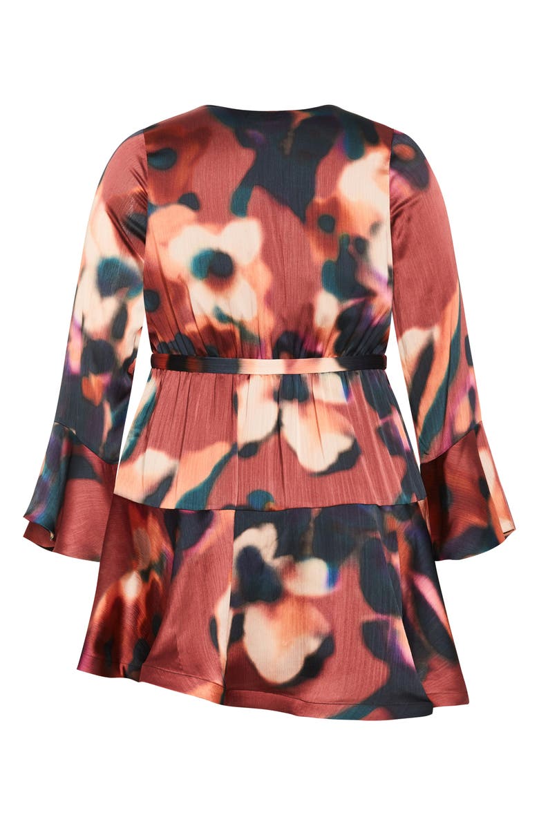 City Chic Cherrie Long Sleeve Minidress, Alternate, color, 