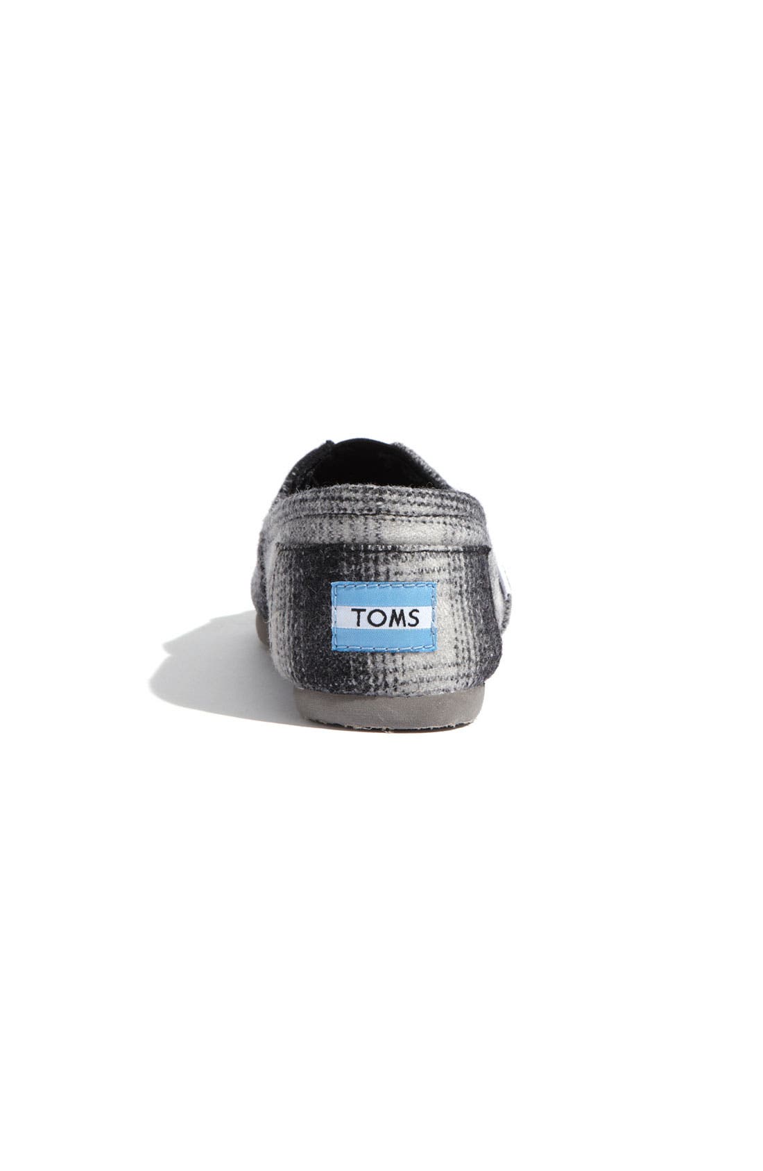 TOMS Plaid Fleece Slip-On, Alternate, color, 