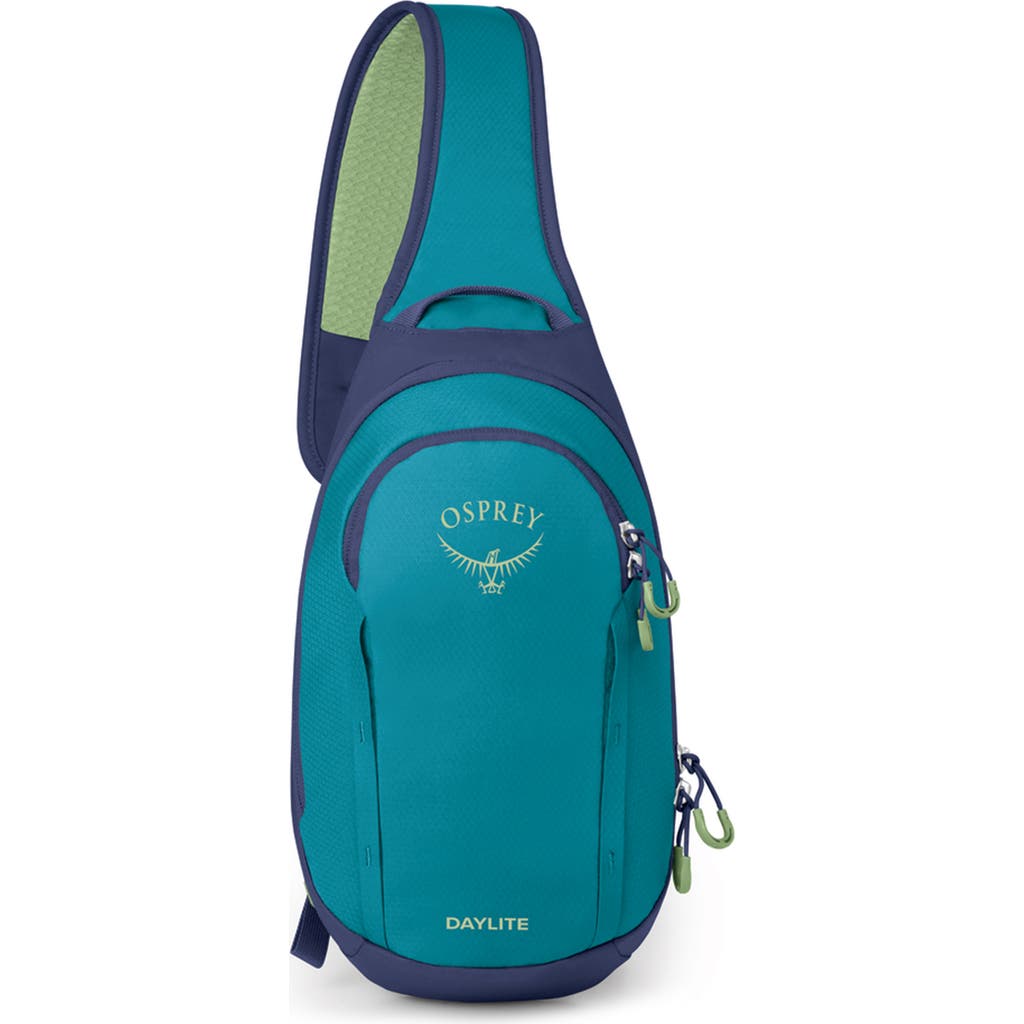 Osprey Daylite Water Repellent Sling Backpack In Blue Spikemoss/alkaline