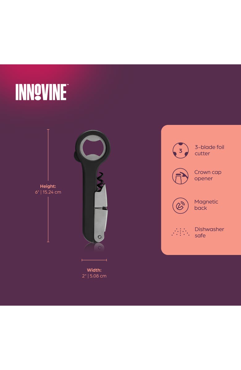 Innovine Professional Corkscrew, Alternate, color, Grey