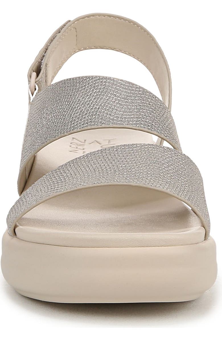 Naturalizer Darby Slingback Wedge Sandal, Alternate, color, Warmsilver