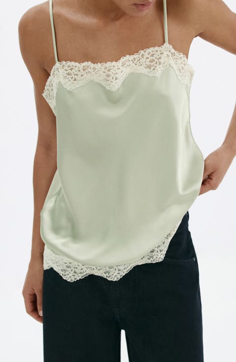 Delicat Satin Lace Trim Camisole