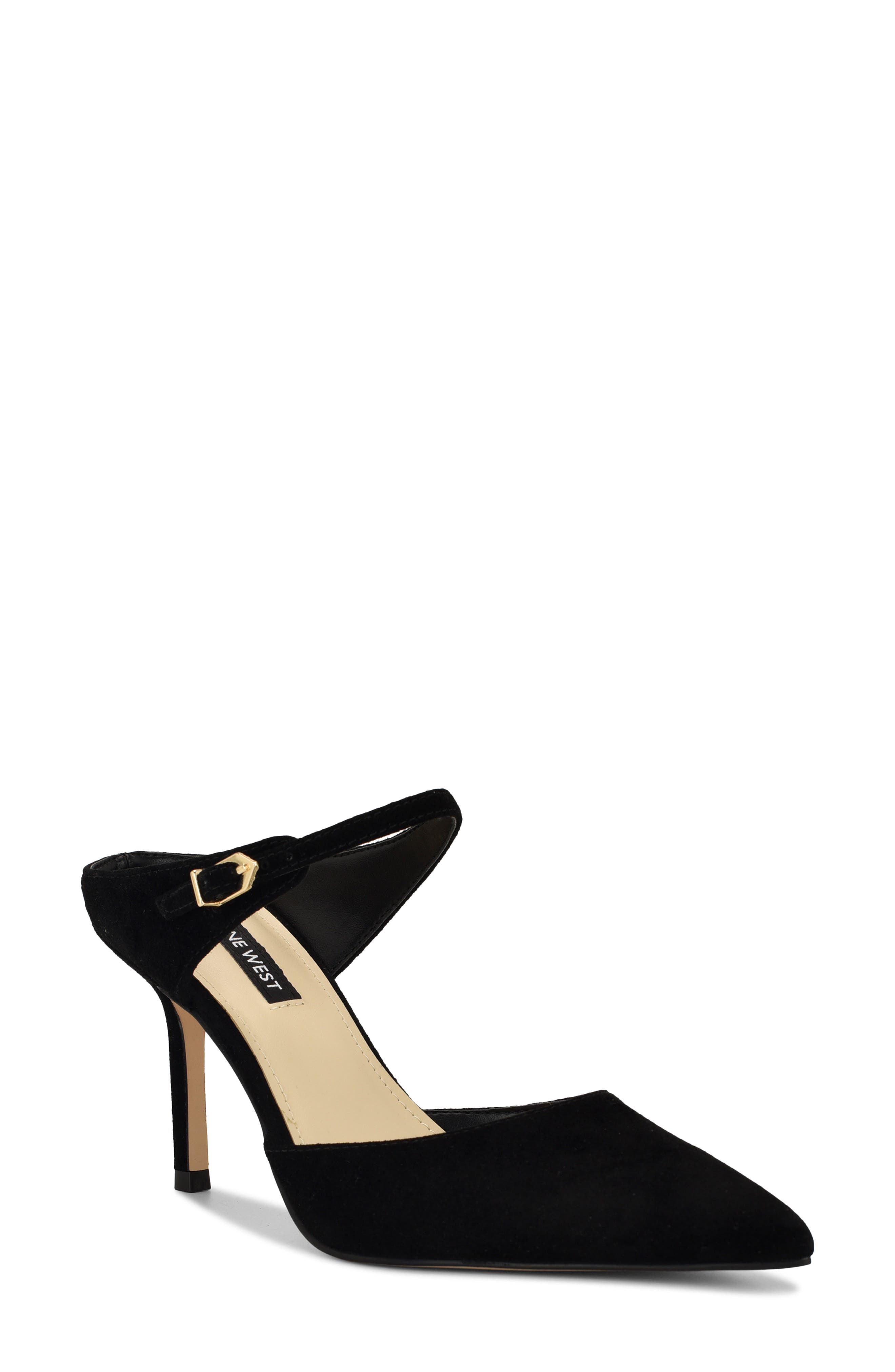 Nine West Danela Pointed Toe Mule, Main, color, Black