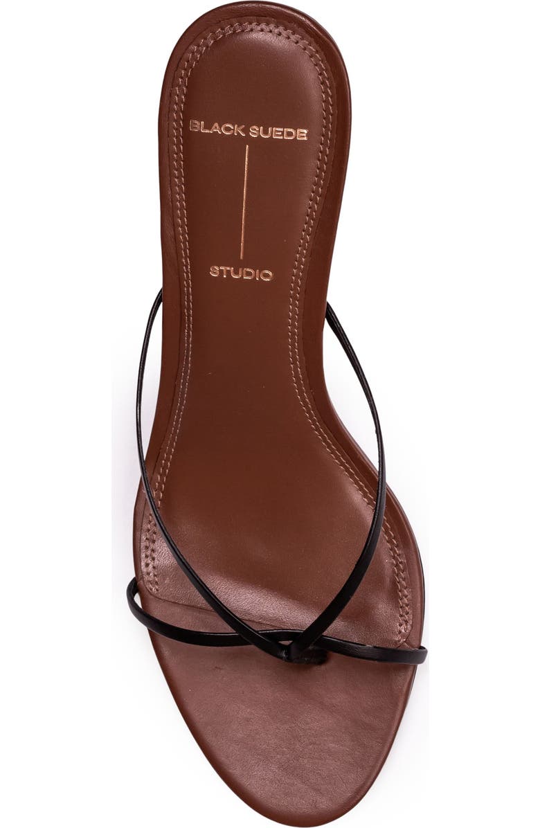 BLACK SUEDE STUDIO Jade Slide Sandal, Alternate, color, Chestnut Leather