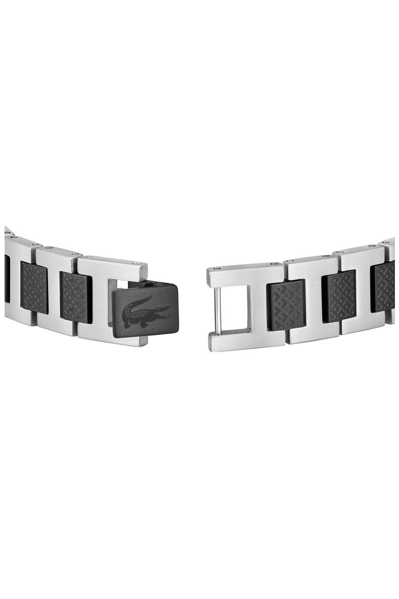 Men's Metropole Bracelet, Alternate, color, SILVER AND BLACK