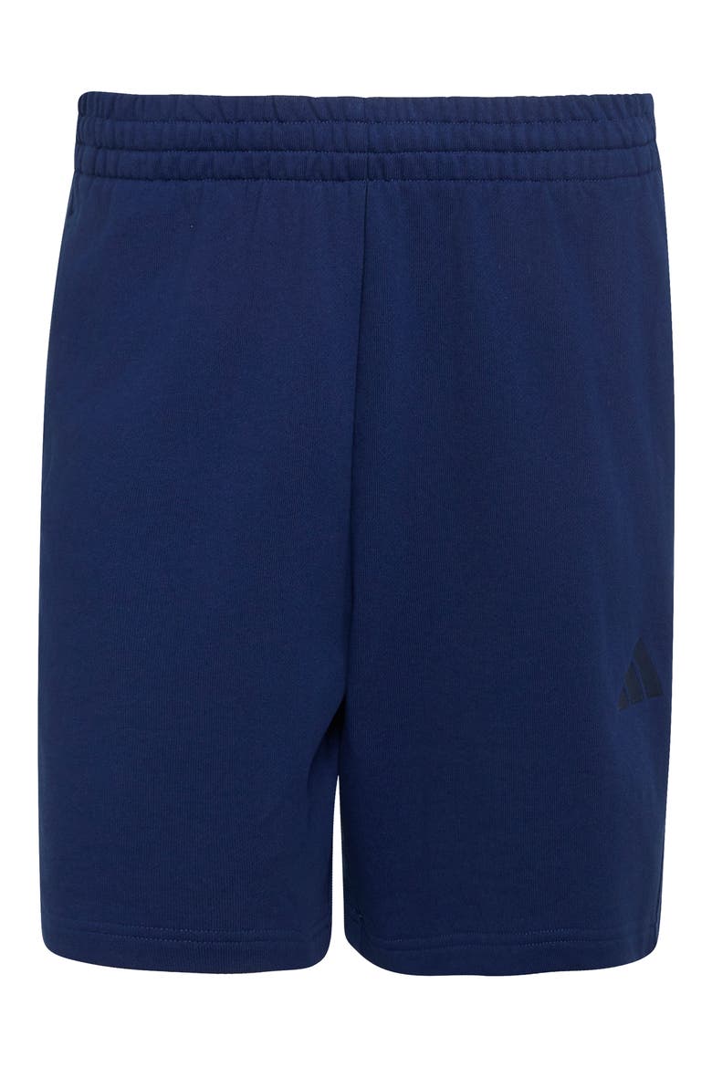 Fleece Training Shorts, Main, color, DARK BLUE