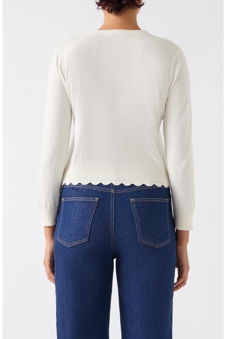 Vanessa Crewneck Cardigan, Alternate, color, IVORY