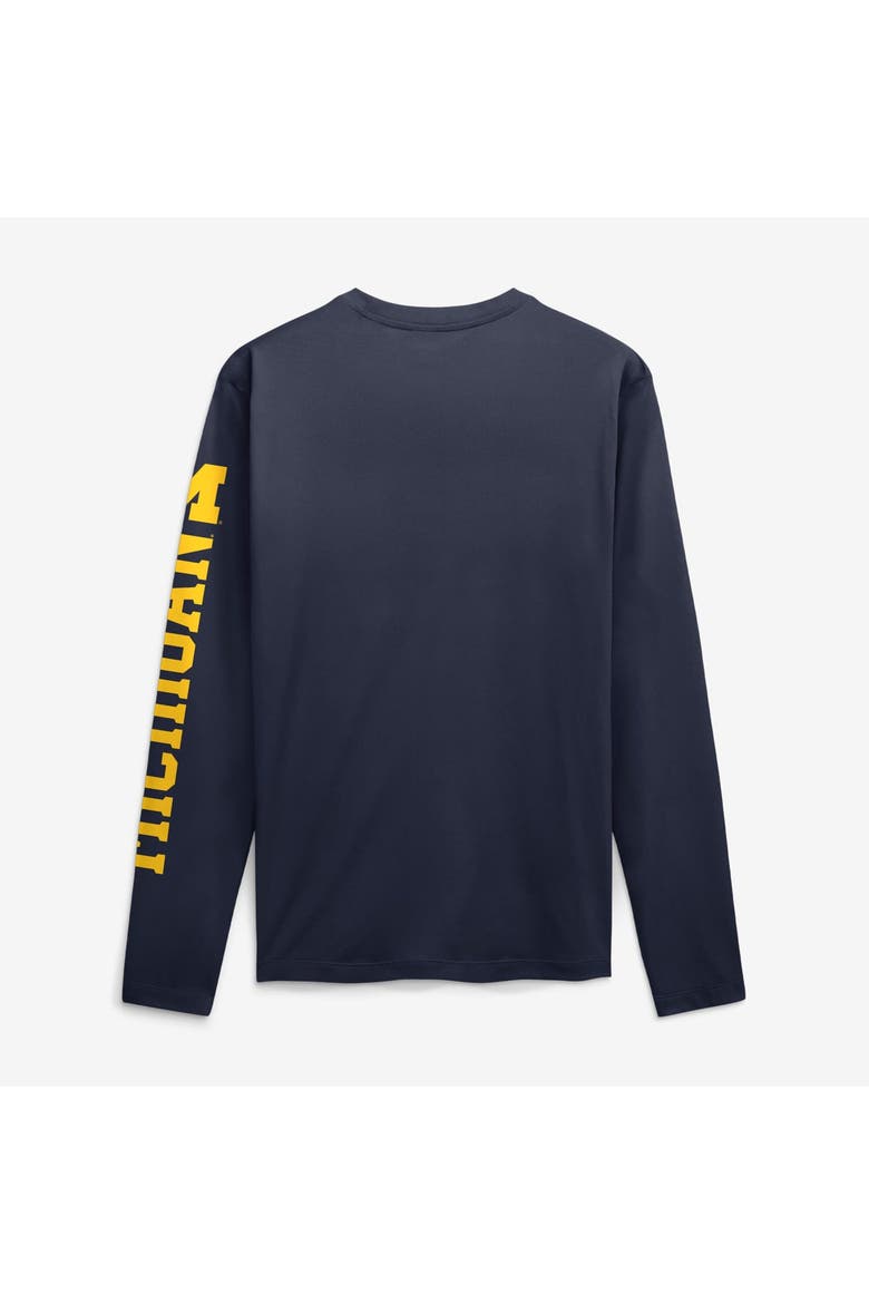 Men's Jordan Brand  Navy Michigan Wolverines Primetime Logo Sleeve Legend Dri-FIT Long Sleeve T-Shirt, Alternate, color, Navy