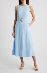 Eliza J Sleeveless Midi Dress