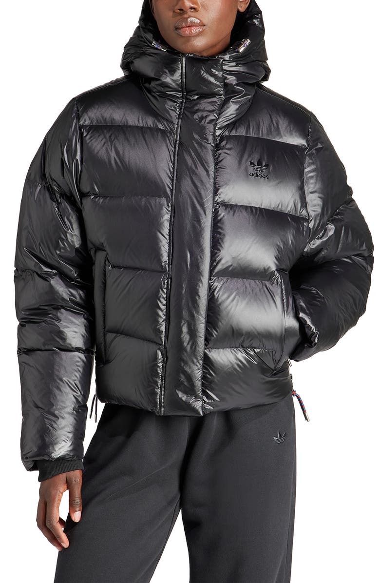 adidas Premium Crop Puffer Jacket, Main, color,