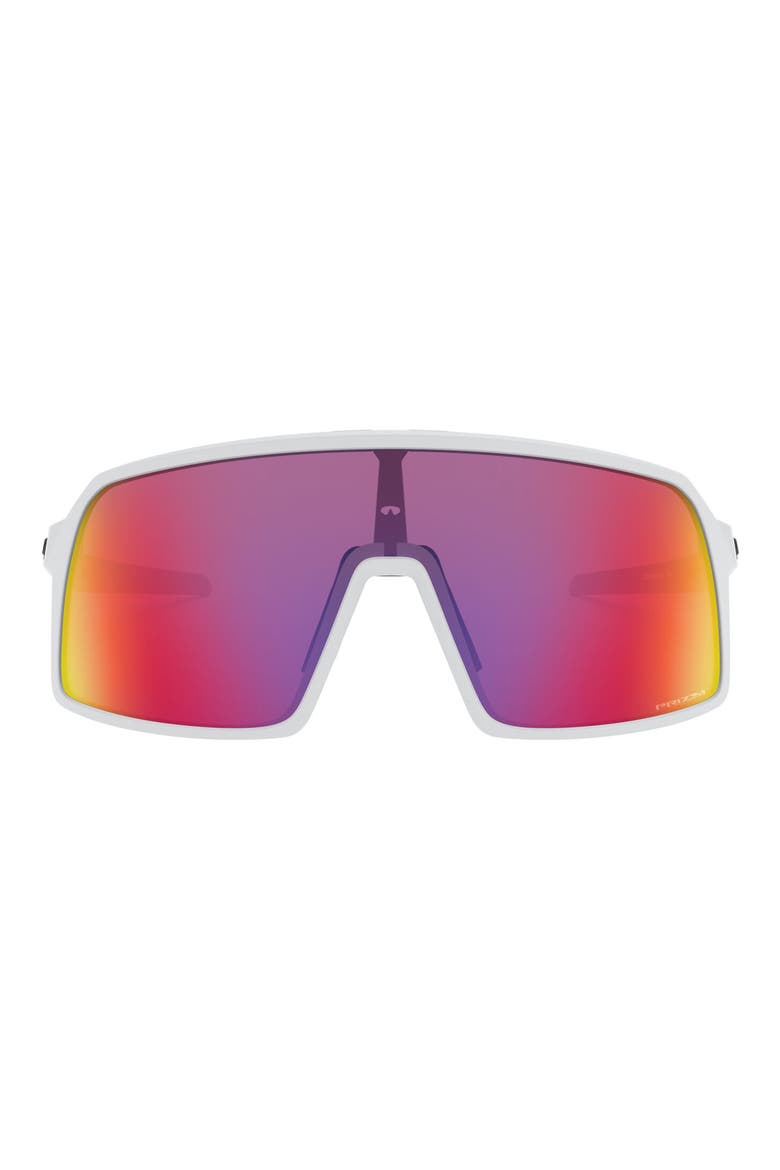 Sutro S 128mm Prizm™ Wrap Shield Sunglasses, Main, color, WHITE