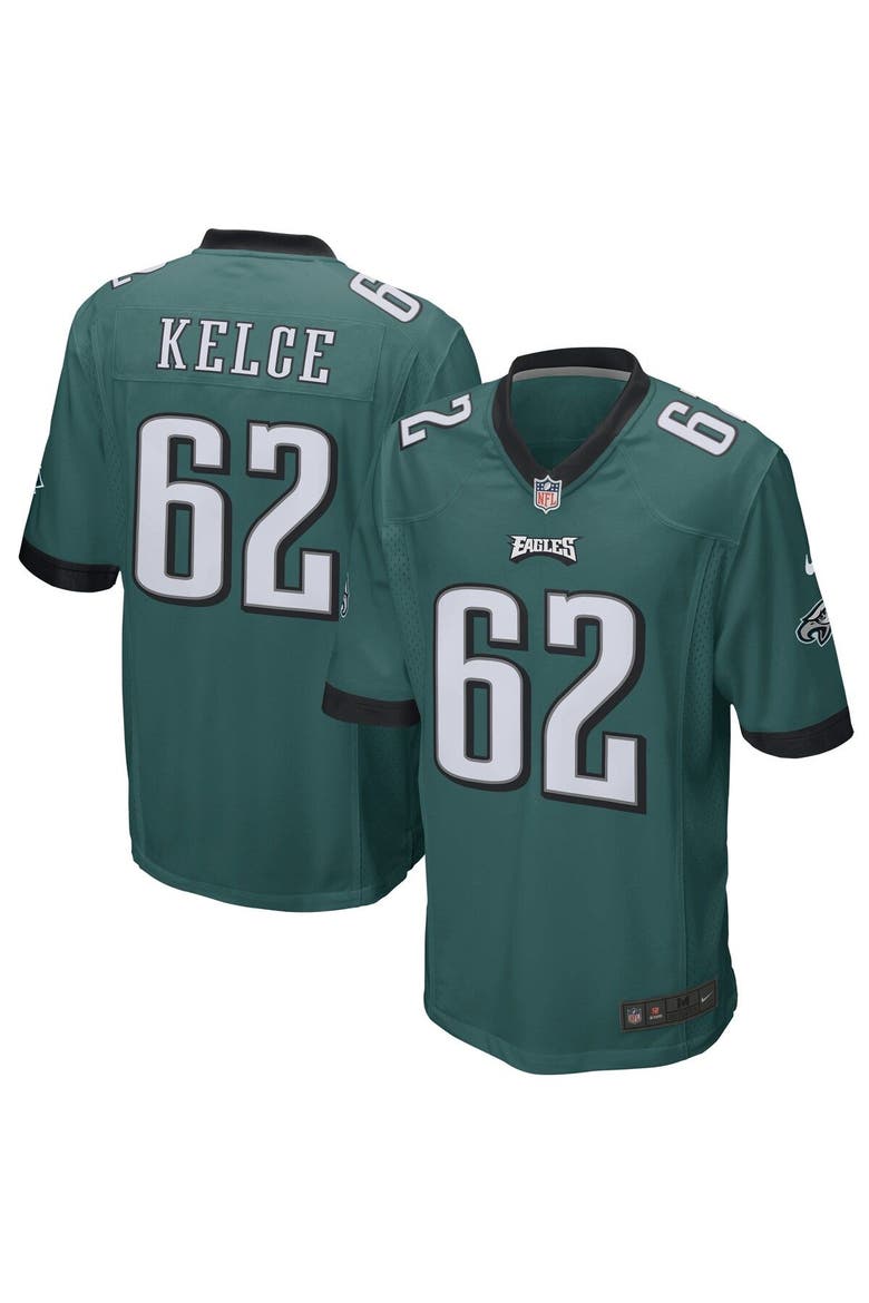 Men's Nike Jason Kelce Midnight Green Philadelphia Eagles Game Jersey, Main, color, Green