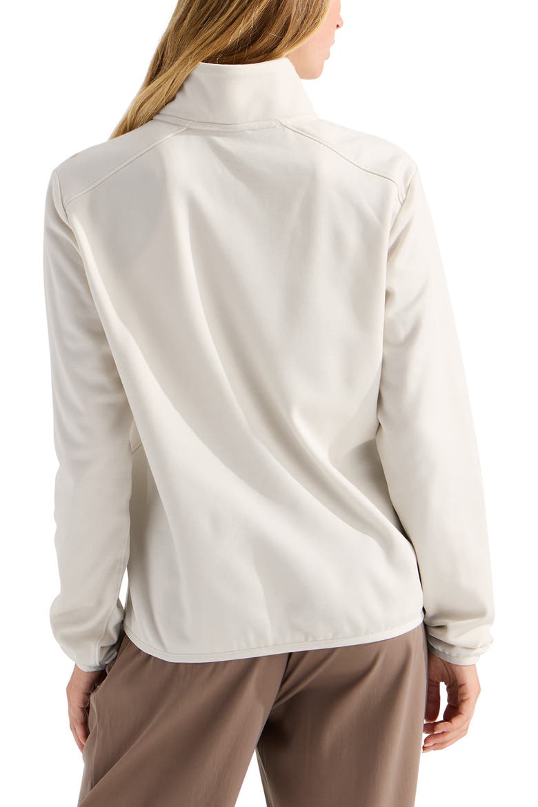 Performance Fleece Half-Zip Pullover, Alternate, color, WHITE DUNE LIGHT HEATHER