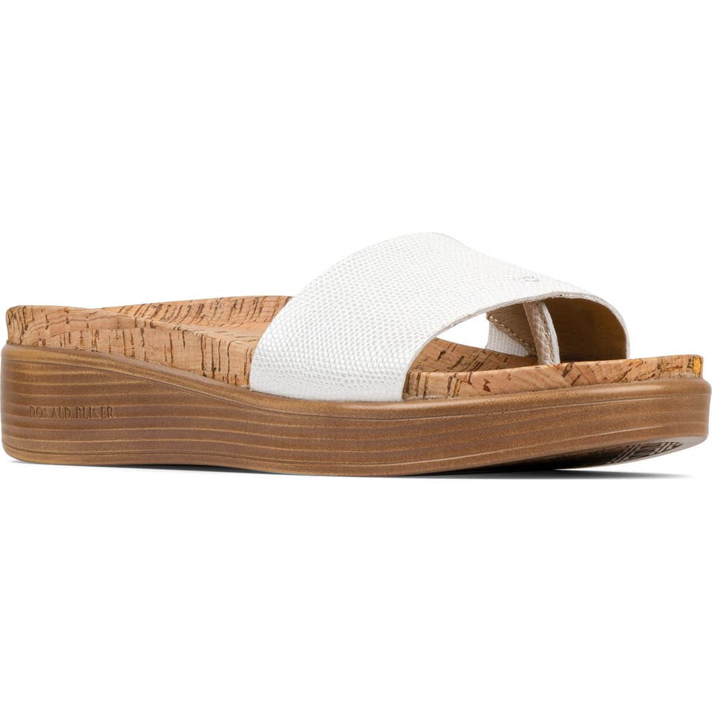 Donald Pliner Fiji Wedge Sandal In Off White