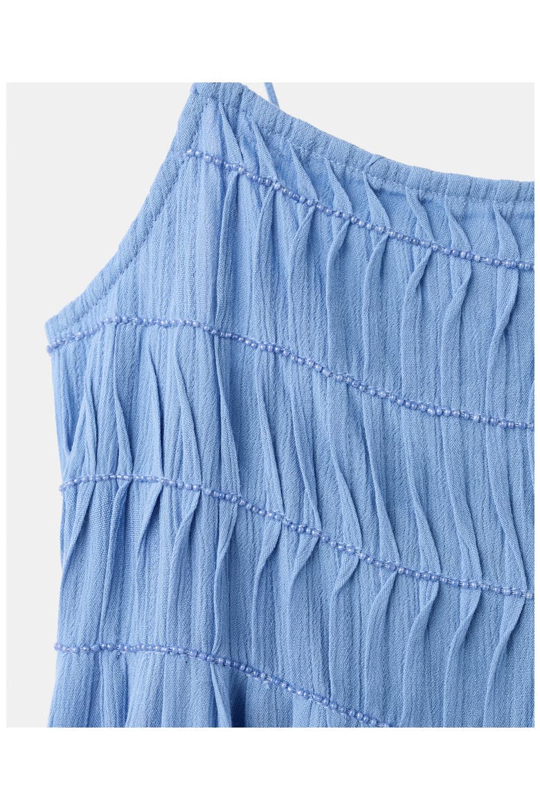 Beaded Detail Long Dress, Alternate, color, SKY BLUE