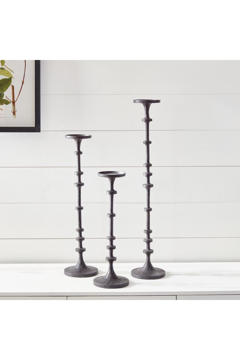 Abacus Candle Stands Set of 3, Alternate, color, Black