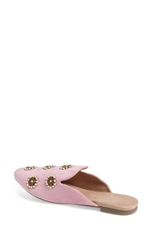 Fuchsia Galaxy Beaded Mule In Pink