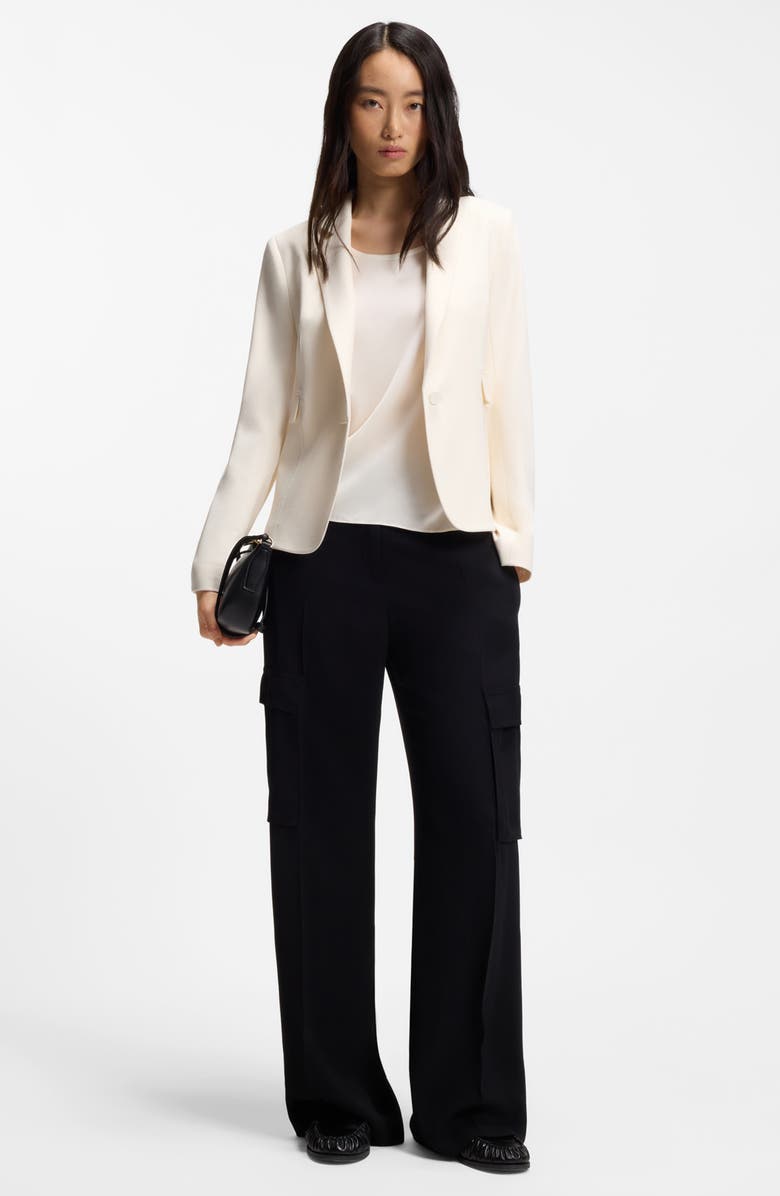 BOSS Jia Water Repellent Blazer, Alternate, color, Soft Cream