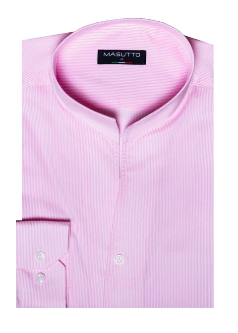 London Tulip Stand Up Collar Long Sleeve Shirt