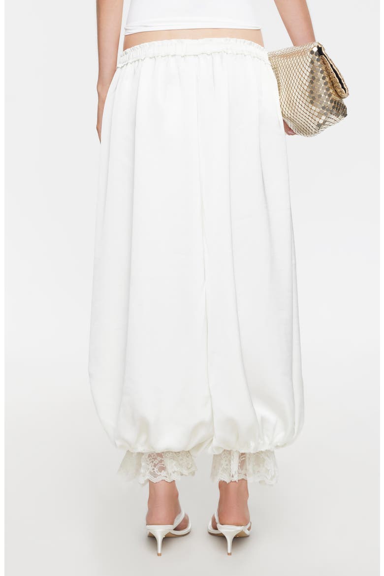 Kiss & Tell Bubble Hem Pants, Alternate, color, IVORY