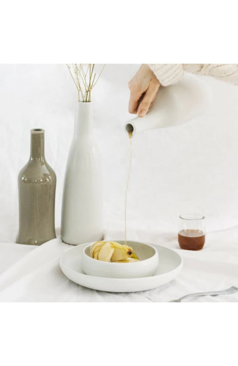 Gharyan Stoneware Canard Olive Oil Dispenser, Alternate, color, Linen