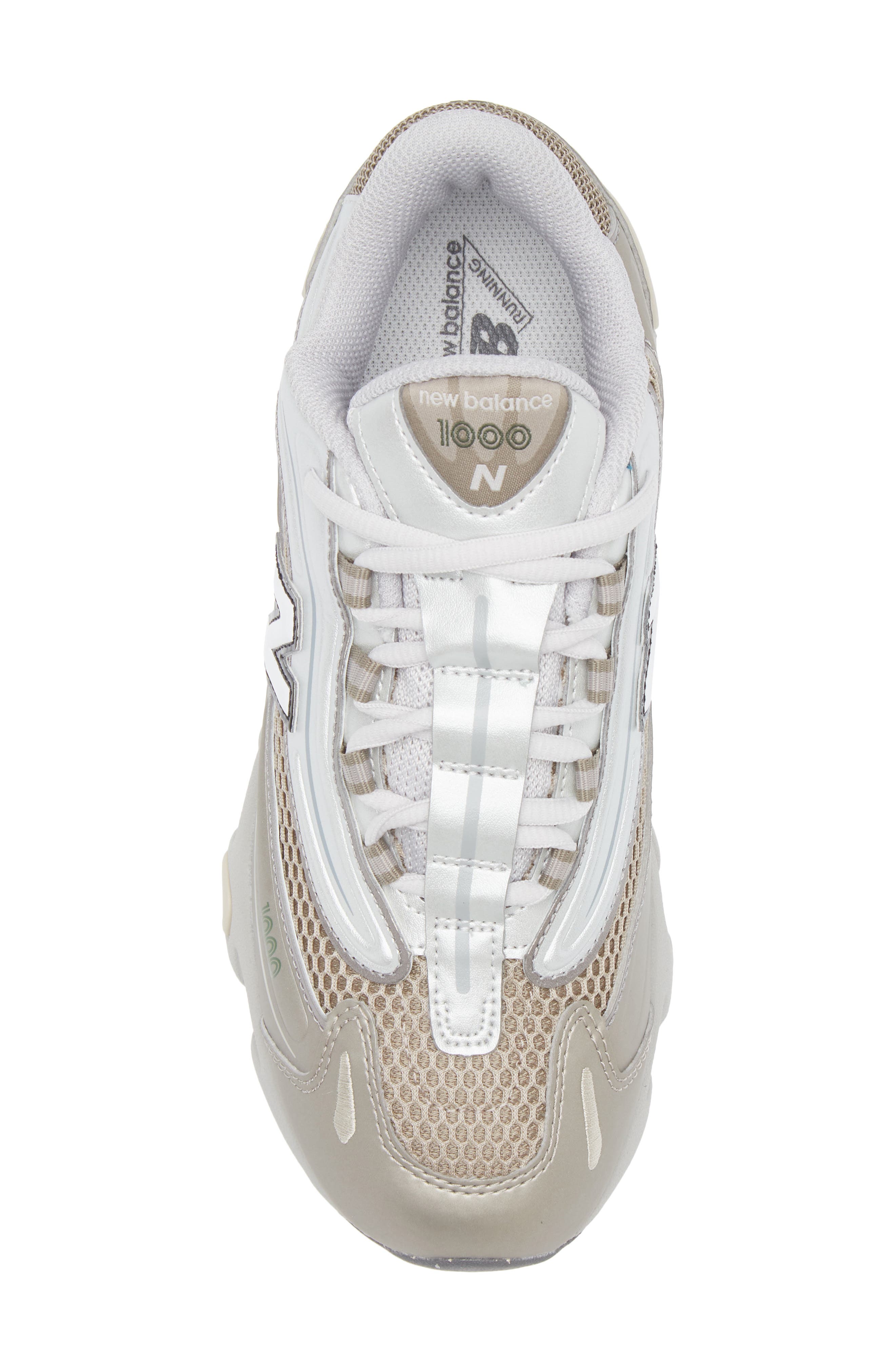 New Balance Kids' 1000 Sneaker, Alternate, color, Arid Stone/ Silver Metallic