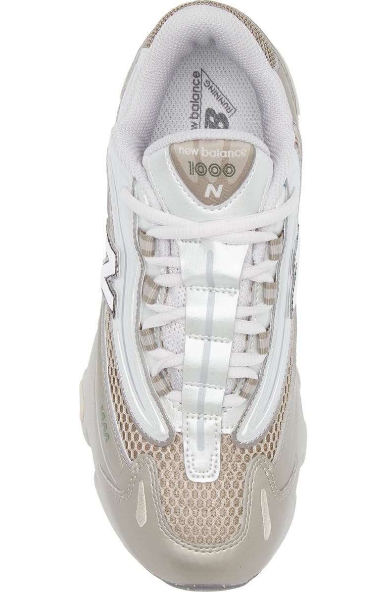 New Balance Kids' 1000 Sneaker, Alternate, color, Arid Stone/ Silver Metallic