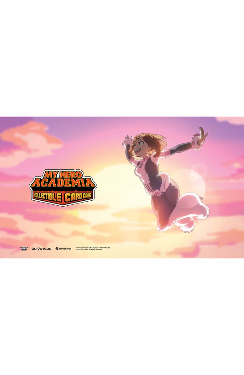 UVS Games My Hero Academia Collectible Card Game Set 6 Jet Burn W/ Ochaco Uraraka Playmat, Main, color, Multicolored
