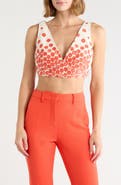 Longchamp Polka Dot Cropped Tank