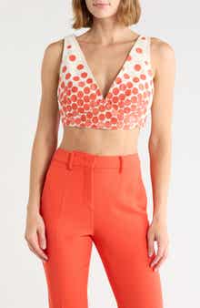Polka Dot Cropped Tank