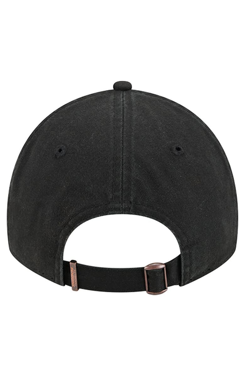 New Era Men's New Era Black Pittsburgh Penguins Stamp Fabric Applique 9TWENTY Adjustable Hat, Alternate, color, Black