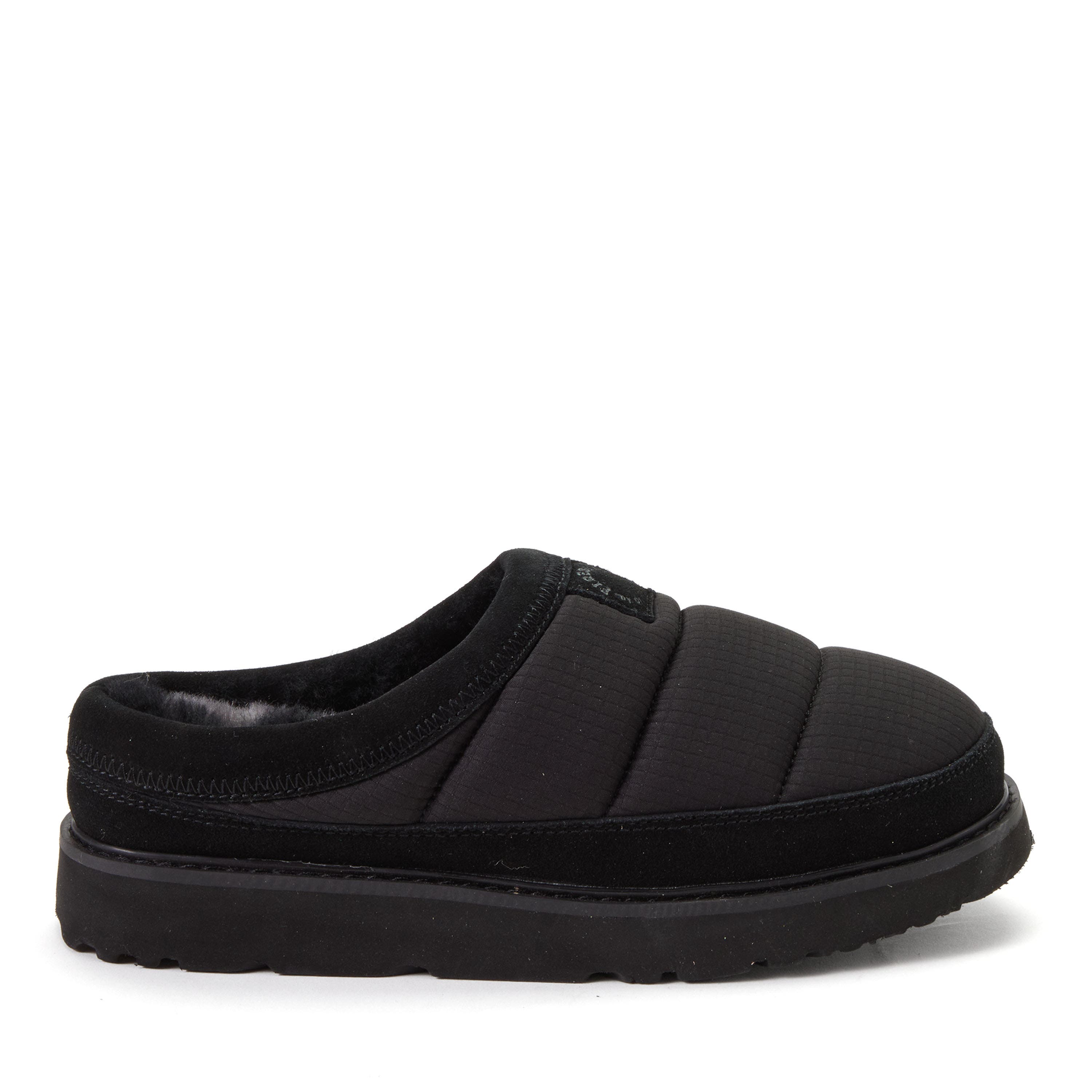 Dearfoams Fireside Greta Sport Nylon Puff Water Repellent Clog, Alternate, color, Black