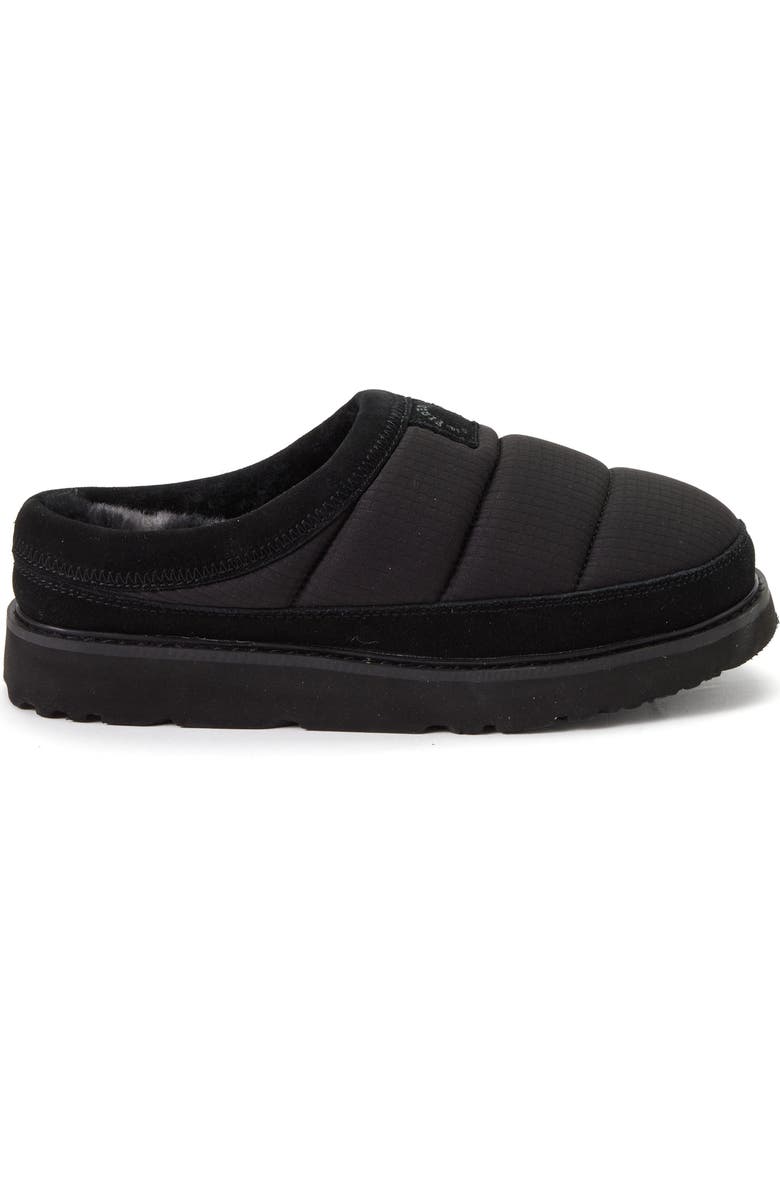 Dearfoams Fireside Greta Sport Nylon Puff Water Repellent Clog, Alternate, color, Black