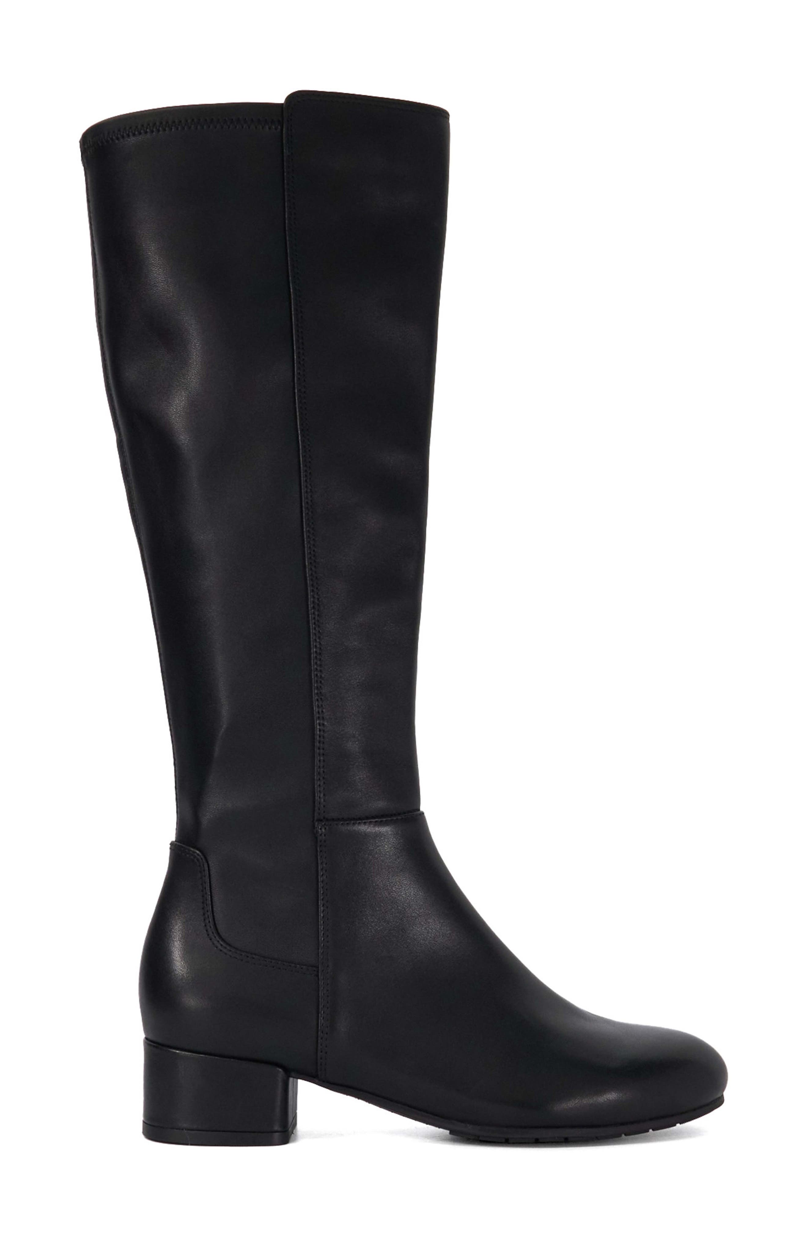 Dune London Tayla Knee High Boot, Alternate, color, Black