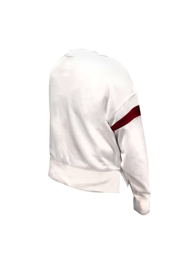 Women's Fanatics  White San Francisco 49ers Plus Size Fleece Pullover Sweatshirt, Alternate, color, White