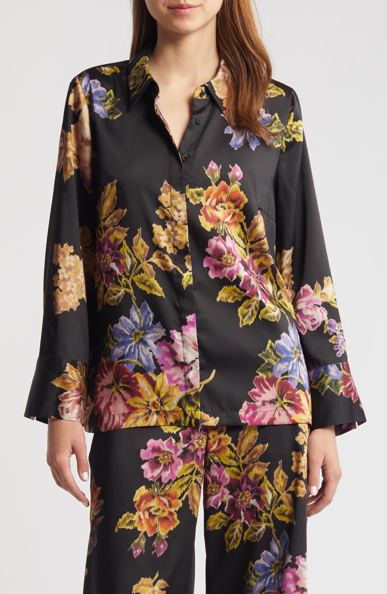KOBI HALPERIN Kezia Floral Button-Up Shirt, Main, color, 