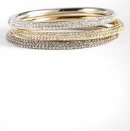 Nadri 'Pavé Bombe' Hinged Bangle